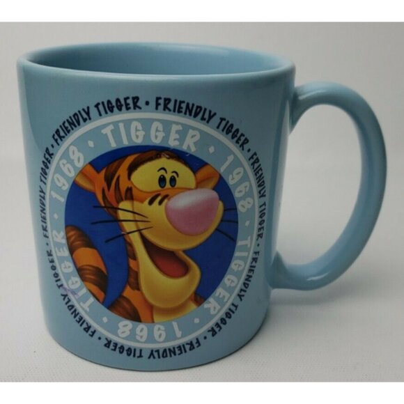 Disney Store Tigger 1968 Coffee Mug Cup Light Blue Large 16 Ounce - Picture 2 of 13